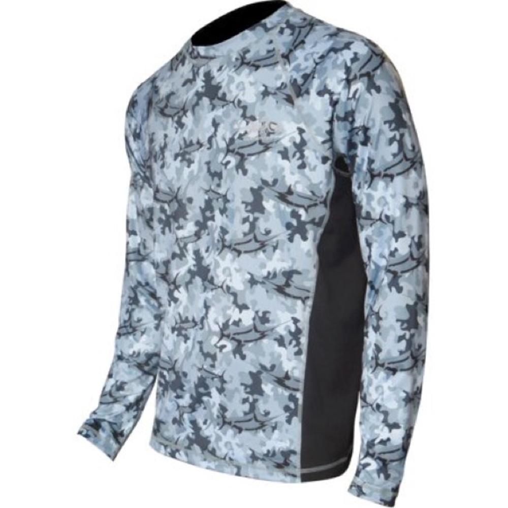 Tormenter Camo Gray Men SPF50 Fishing Shirt